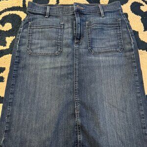 Loft denim pencil skirt